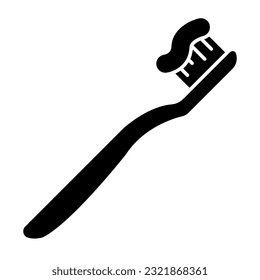 Icono de diseño perfecto del cepillo de dientes 