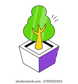 Un icono de diseño perfecto de árbol
