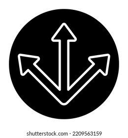 Perfect design icon of triple upward direction arrows 