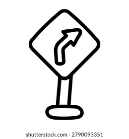 A perfect design icon of turn upward board  