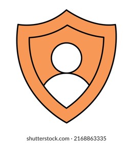 Perfect design icon of user security