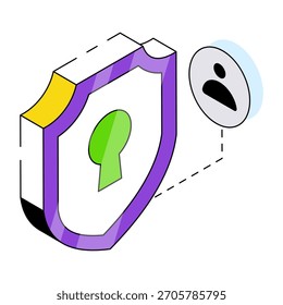 Icono de diseño perfecto de la seguridad del usuario