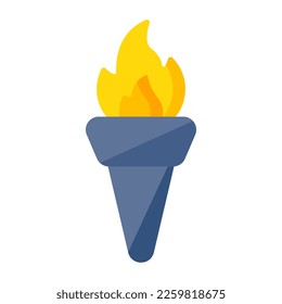 Perfect design icon of vintage torch