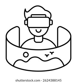 Perfect design icon of VR headset