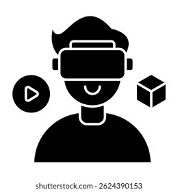 Perfect design icon of VR headset