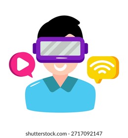Perfect design icon of VR headset