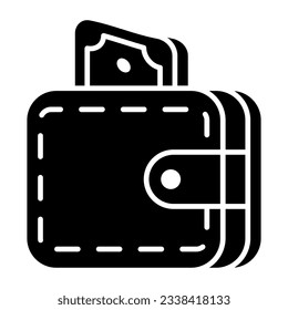 Icono de diseño perfecto de cartera