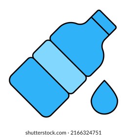 Icono de diseño perfecto de la botella de agua