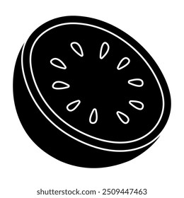 Icono de diseño perfecto de sandía 