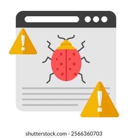 Perfect design icon of web bug