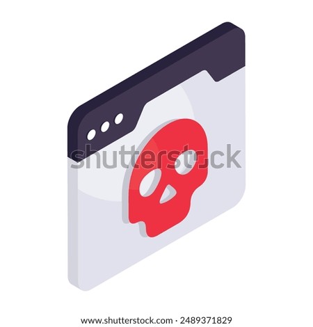 Perfect design icon of web hacking