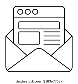 Perfect design icon of web mail