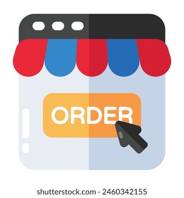 Perfect design icon of web shop