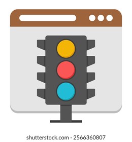 A perfect design icon of web traffic