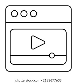 Perfektes Design-Icon für Web-Videos