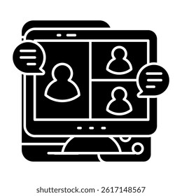 Perfect design icon of webinar