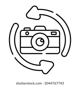 Ein perfektes Design-Symbol für Weitwinkelkamera