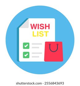 Perfect design icon of wishlist