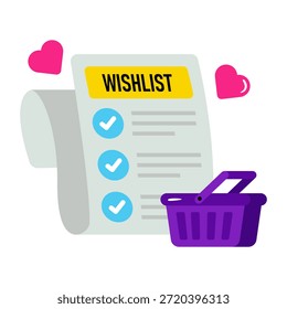 Icono de diseño perfecto de la lista de deseos,
