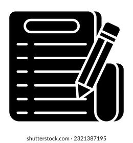 Perfect design icon of writing list