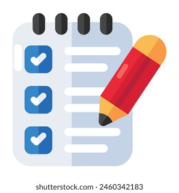 Perfect design icon of writing list