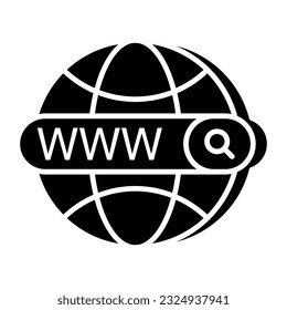 Perfect design icon of www
