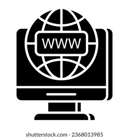 Perfect design icon of www