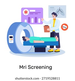 Ilustración de diseño perfecto de la tomografía computarizada