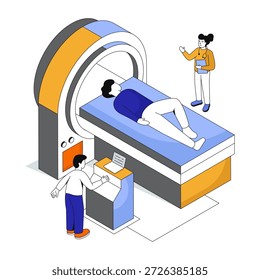 Perfect design illustration of CT scan