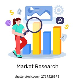 Ilustración de diseño perfecto del análisis de datos