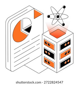 Ilustración de diseño perfecto de la ciencia de datos