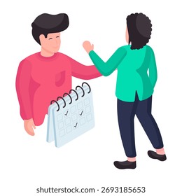 Ilustración de diseño perfecto del horario de la entrevista 