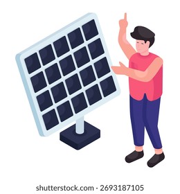 Perfect design illustration of solar panel
