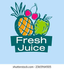The perfect design that can be used as a logo for a juice shop