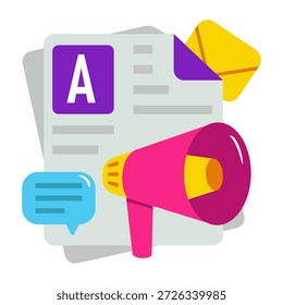        A perfect design vector of content marketing 