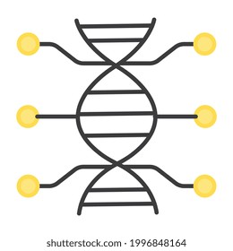 A perfect design vector of deoxyribonucleic acid