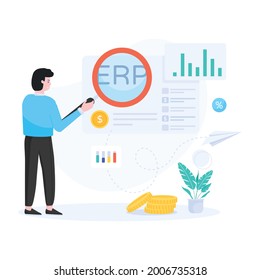 A perfect design vector of enterprise accounting 