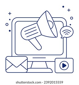        Un vector de diseño perfecto para el marketing en línea 

