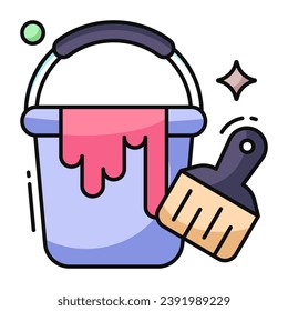       A perfect design vector of paint bucket 