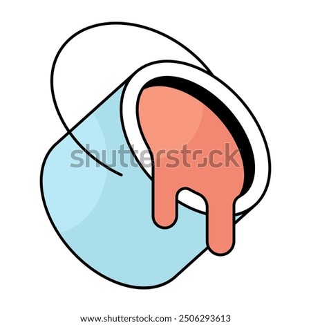       A perfect design vector of paint bucket 