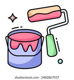 A perfect design vector of painting tool