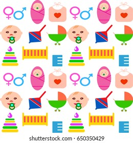 Perfect detailed baby icons made in vector
