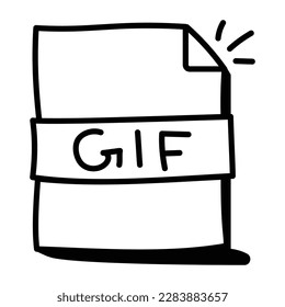 Icono de documento perfecto creado con el dibujo a mano de esbozo