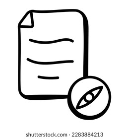 Ein perfektes doc Symbol mit Zeichnung