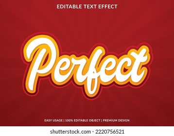 perfect editable text effect template use for business logo and brand