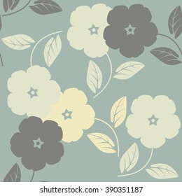 Perfect endless pattern with stylish flowers can be used for design fabric, backgrounds, wrapping paper, package, covers, linen and more ideas.