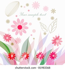 Perfect flower background isolated on  background (vector version eps 10).