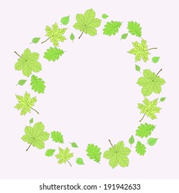 Perfect foliage frame made in vector