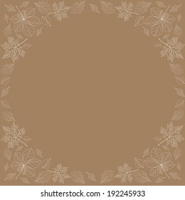 Perfect foliage frame made in vector