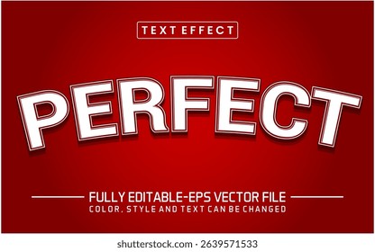Perfect font Text effect editable